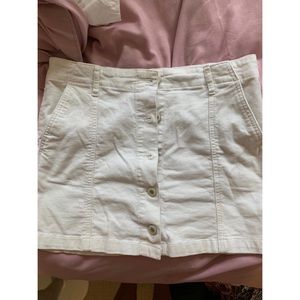 Forever 21 White Miniskirt